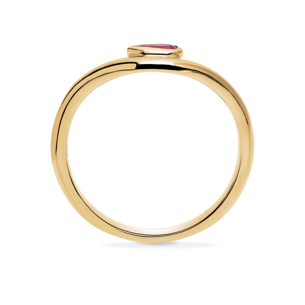 Yellow Gold Ruby Ring